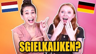 MIJN DUITSE VRIENDIN SPREEKT NEDERLANDSE WOORDEN UIT  Challenge  Fan Friday [upl. by Ophelie]