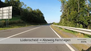 MK Lüdenscheid → Abzweig Fernhagen [upl. by Pope]