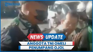 Anggota TNI Omeli Penumpang Ojol Hampir Terobos Jalur Busway Berujung Damai [upl. by Map]