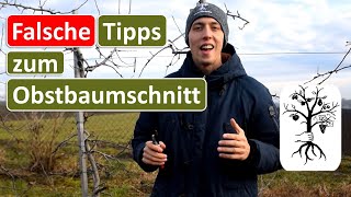 Diese Tipps bekommst du häufig sind aber FALSCH Obstbaumschnitt Mythen und Irrglauben [upl. by Drucilla117]