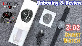 ZL02 Smart Watch Unboxing and Review Information 4 U [upl. by Erreip345]