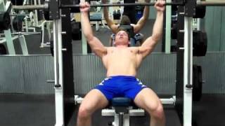 How To Smith Machine Incline Bench Press [upl. by Eniamert]