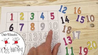 Learn 1 to 20 in English  How to Write Numbers  Counting Numbers 1to20 Toddler Preschooler Kids [upl. by Aihsemak]