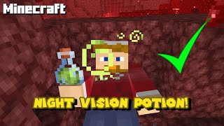 How to Make Night Vision Potion 1202 Minecraft Tutorial [upl. by Heyes]