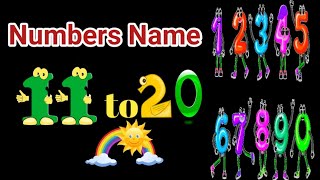 Number names  Number Names 11 20  Number spelling  Learn Numbers  Numbers 11 to 20 [upl. by Asiul]