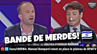 🔴➡️ Gaza Manuel Bompard remet en place 2 journalistes BFMTV [upl. by Tyson]