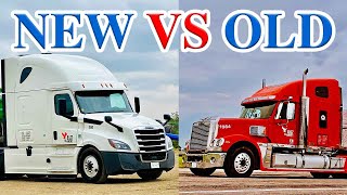 COMPARING OLDER AND NEWER TRUCKS FROM DRIVERS POINT OF VIEW  🇨🇦  7266 VLOGS [upl. by Zednanref]