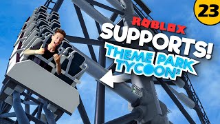 Building Supports for the STAR WARS COASTER  Theme Park Tycoon 2 • 23 [upl. by Welcy]