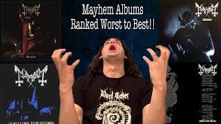 MAYHEM Albums Ranked MY FIRST BLACK METAL RANKING [upl. by Anileda]