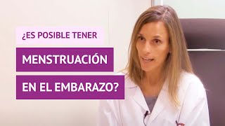 ¿Es posible tener la menstruación estando embarazada [upl. by Annoyk537]