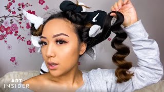 How To Curl Your Hair With Socks [upl. by Coe]