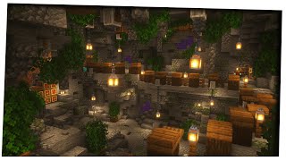 Minecraft Timelapse THE ULTIMATE SURVIVAL CAVE BASE World Download [upl. by Salvucci]