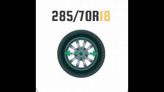 Tire Size 28570r18 in inches 28570r18 [upl. by Neomah]