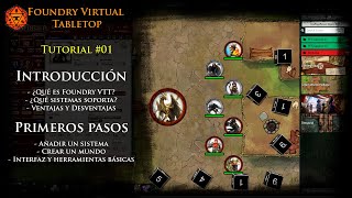 Foundry VTT Tutorial 01 Introdución y primeros pasos [upl. by Nagear]