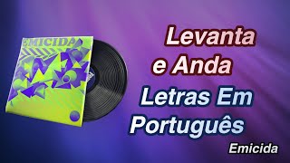 Levanta e Anda Letras Em Português Fortnite  Emicida [upl. by Ludlew]