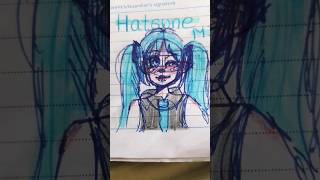 My school planner art drawing artistdrawing helluvaboss hatsunemiku milliondollarbaby [upl. by Ahras]