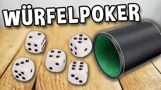 WÜRFELPOKER  Spielregeln TV Spielanleitung Deutsch  Poker Würfel [upl. by Caril]