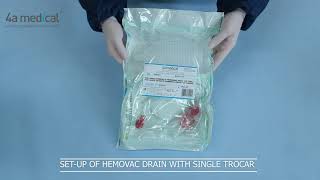 Single Hemovac Drain Setup  Tekli Hemovak Dren Kurulumu [upl. by Moe975]