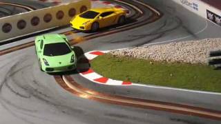 Custom Slot Car Racing  Lamborghini 143 [upl. by Arthur]