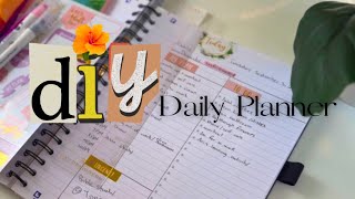 DIY Daily Planner  How to make your own planner from scratch using a notebook [upl. by Eaves]