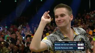 Van Gerwen v Pietreczko  SemiFinal  2023 German Darts Championship [upl. by Farmann]