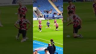 Grimsby’s Warmup FUNNY chesterfieldfc spireites shorts awaydays memes football grimsbytown [upl. by Bobby748]