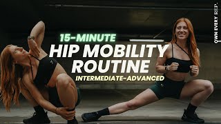 15 Min Hip Mobility Flow  IntermediateAdvanced  Ankle Mobility  No Equipment [upl. by Nogem237]