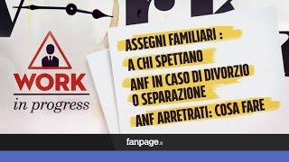 Assegni familiari tutto sulla normativa degli ANF [upl. by Leber454]