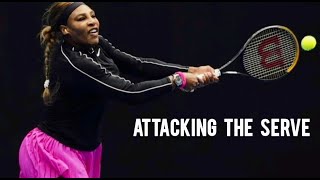 Serena Williams Attacking The Serve  SERENA WILLIAMS FANS [upl. by Singband]