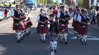 NZ 2018 Parade of Pipe Bands [upl. by Irallih960]