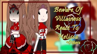 Beware Of Villainess react to Melissa FtQueen M😔👑✨ Reaction Vid Be Aware Of Villainess👑 [upl. by Llerdnek]