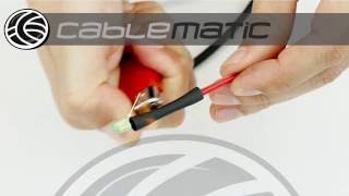 Cómo sellar un cable con tubo termoretráctil distribuido por CABLEMATIC ® [upl. by Brantley]