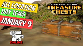 GTA Online Treasure Chest Locations January 8  DAY 1042 ON THE CAYO PERICO ISLAND [upl. by Rhee]