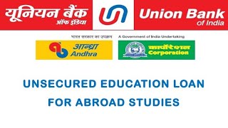 Union Bank of India Education Loans  UBI Special Scheme  Application Process  Crunchfinn [upl. by Rednaxela]