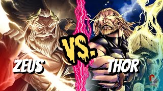 Zeus vs Thor O Combate Épico entre Olimpo e Asgard [upl. by Gnuoy]