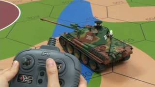 TAMIYA 135 RC TANKPROTO TYPE パンサーG vs T3485 [upl. by Itsim649]