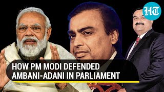 How PM Modi defended Adani Ambani in LS Taunted Rahul Gandhi for AA variant remark [upl. by Adrian447]