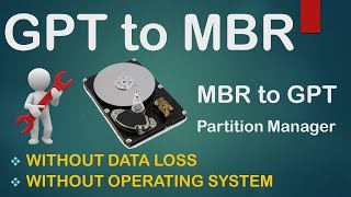 How to convert GPT Disk to MBR Disk without data loss in Urdu  Hindi [upl. by Tammy]