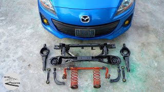 05 mazda 3 loud exhaust noise vibration problem fixed [upl. by Nilram538]