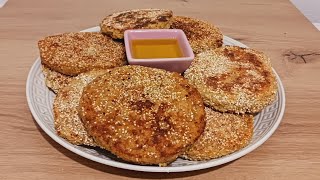 recette de harcha à lorge thym وصفة الحرشة بالشعير والزعتر [upl. by Aek]