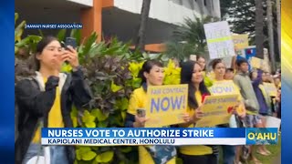 Nurses at Kapiolani Medical Center on Oahu vote to strike amid contract negotiations [upl. by Millisent]