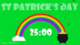 25 Minute Timer for St Patricks Day [upl. by Yrdua]