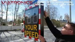 ViaSite 32 Info Radar Speed Display amp Data Logger [upl. by Yelrac]