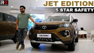 2022 Tata Nexon Jet Edition Walkaround Telugu Review Few new features added [upl. by Reffotsirk]