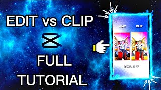 EDIT vs CLIP SHORT TUTORIAL IN CAPCUT  FREE FIRE SHORTS EDITING ❤️🔥 capcutedit freefire [upl. by Nebur]