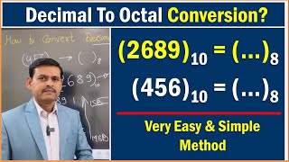 How to Convert Decimal To Octal Number  Decimal To Octal Conversion [upl. by Sivaj]