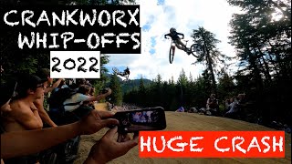 WHIP OFFS 2022  HUGE CRASH BACKFLIPS WHIPS  MORE  CRANKWORX WHISTLER  4K [upl. by Karolina]