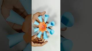 কাগজ দিয়ে ফুল বানানো shorts craftarjalal diy flower flowers [upl. by Scopp]