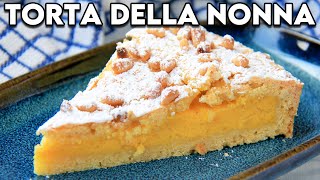 Easy Torta Della Nonna Recipe you wont believe how easy it is [upl. by Clementi]