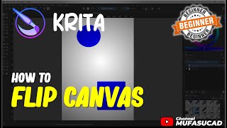 Krita How To Flip Canvas [upl. by Noiro654]